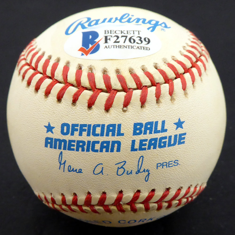 Freddie Sanford Autographed Official AL Baseball St. Louis Browns, New York Yankees Beckett BAS #F27639