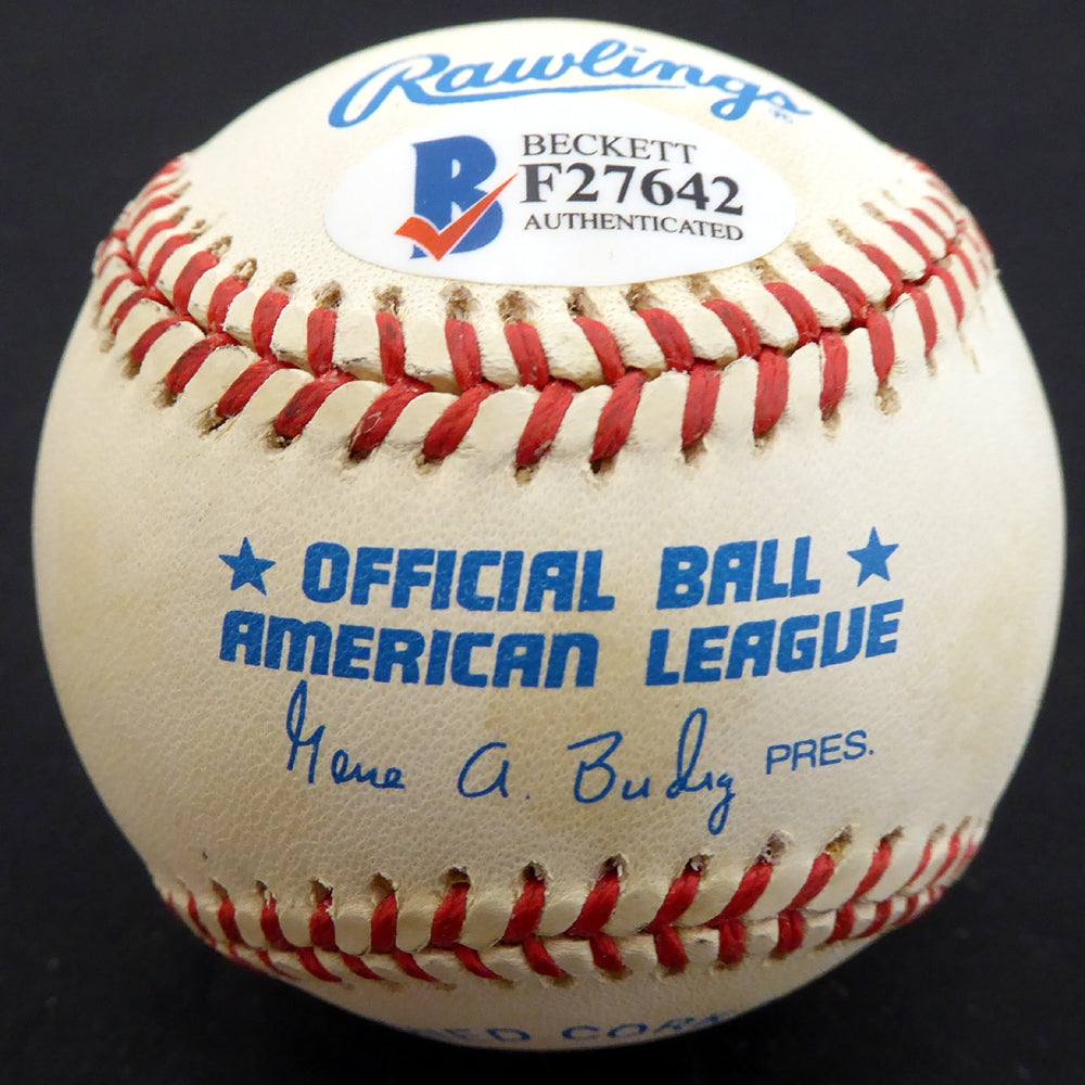 Freddie Sanford Autographed Official AL Baseball St. Louis Browns, New York Yankees Beckett BAS #F27642