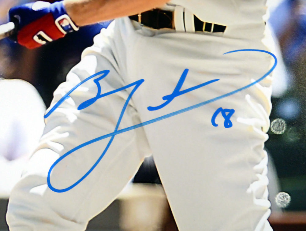 Ben Zobrist Autographed 16x20 Photo Chicago Cubs Beckett BAS Stock #115079