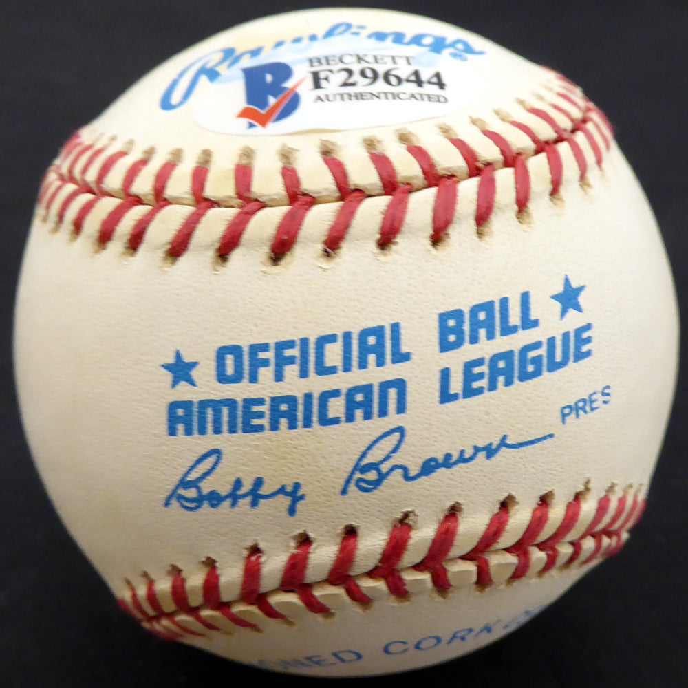 Bill Robinson Autographed Official AL Baseball New York Yankees, Philadelphia Phillies Beckett BAS #F29644