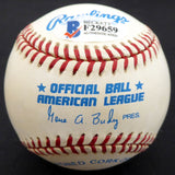 Herb Plews Autographed Official AL Baseball Boston Red Sox, Washington Senators Beckett BAS #F29659