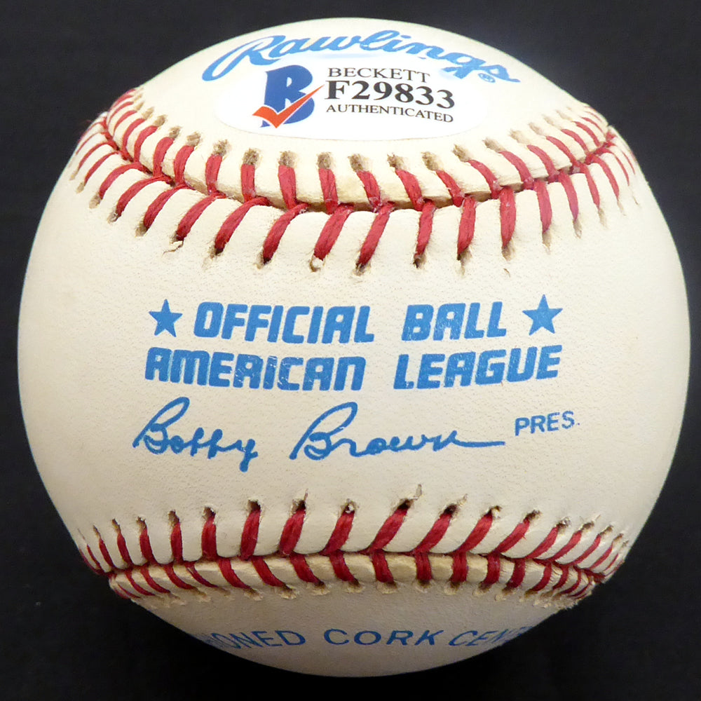 Bill Robinson Autographed Official AL Baseball New York Yankees, Philadelphia Phillies Beckett BAS #F29833