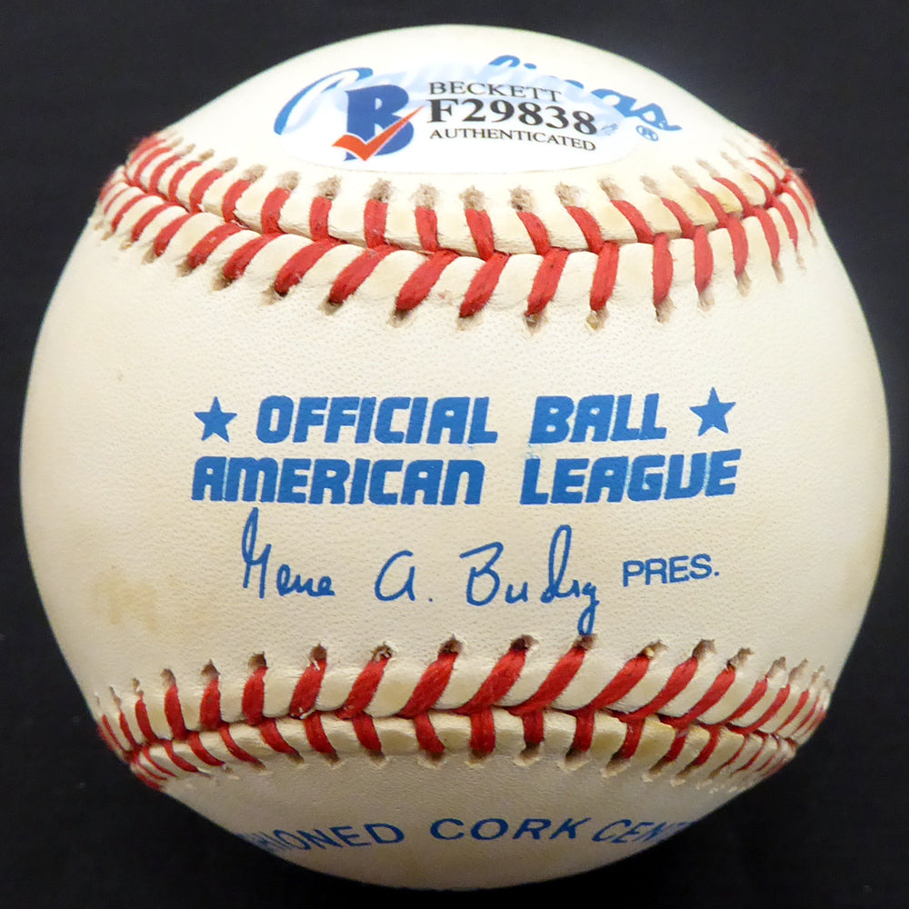 Steve Ridzik Autographed Official AL Baseball Philadelphia Phillies Beckett BAS #F29838