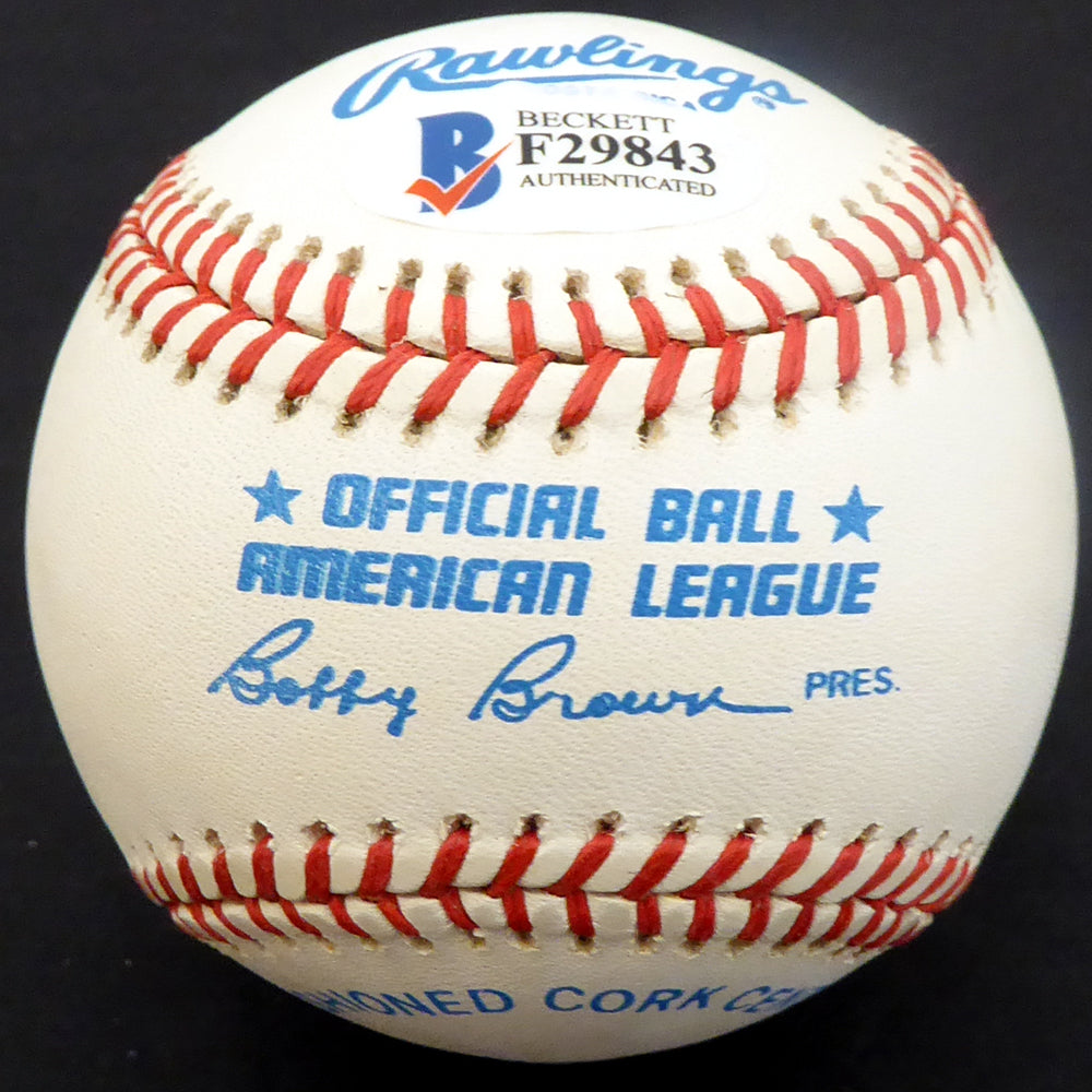 Steve Ridzik Autographed Official AL Baseball Philadelphia Phillies Beckett BAS #F29843