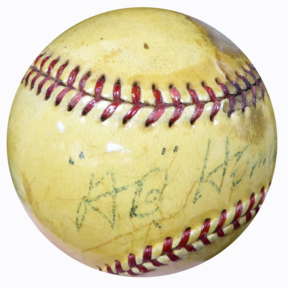 Al A.B. Hermann Autographed Official AL Harridge Baseball Boston Braves Vintage Beckett BAS #B26698