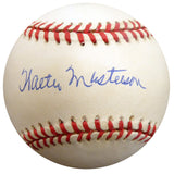 Walter Masterson Autographed Official AL Baseball Boston Red Sox, Detroit Tigers Beckett BAS #F27020