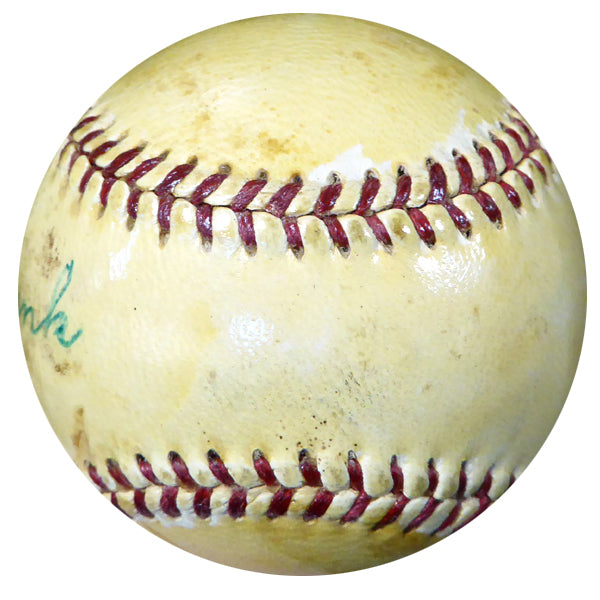 Amos Strunk Autographed Official AL Harridge Baseball Philadelphia Oakland A's "Athletics 1910-1917" Vintage Beckett BAS #B26660