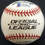 Walter Masterson Autographed Official League Baseball Boston Red Sox, Detroit Tigers Beckett BAS #F27022