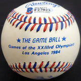 John Marzano Autographed Official 1984 Olympics Baseball Boston Red Sox, Seattle Mariners Beckett BAS #F27023