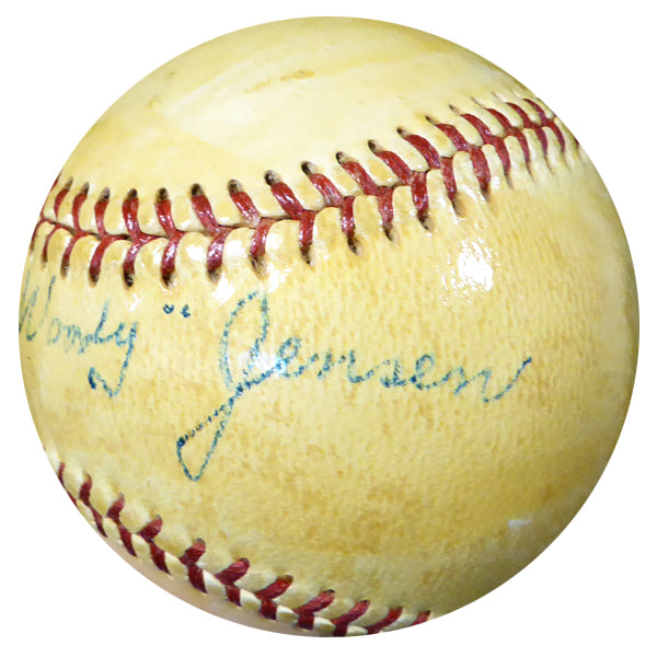 Forest "Woody" Jensen Autographed Official NL Giles Baseball Pittsburgh Pirates Vintage Beckett BAS #B26659