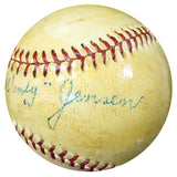 Forest "Woody" Jensen Autographed Official NL Giles Baseball Pittsburgh Pirates Vintage Beckett BAS #B26659