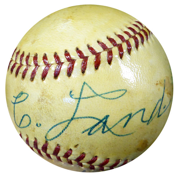 Grover Land Autographed Official AL Harridge Baseball "To My Friend Jim" Vintage Beckett BAS #B26658