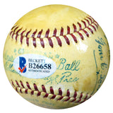Grover Land Autographed Official AL Harridge Baseball "To My Friend Jim" Vintage Beckett BAS #B26658