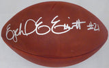 Ezekiel Elliott Autographed Official Leather NFL Football Dallas Cowboys Beckett BAS Stock #143244