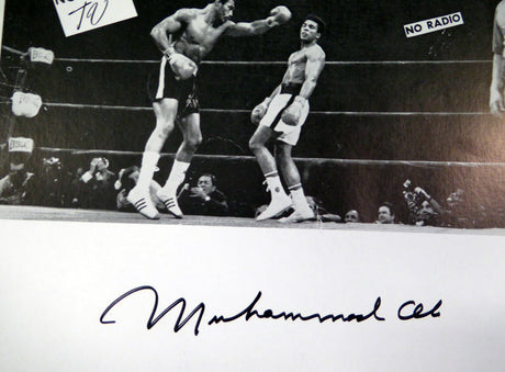 Muhammad Ali Autographed 15x19 Fight Poster Photo PSA/DNA #AB11583