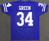 Dallas Cowboys Cornell Green Autographed Blue Jersey Beckett BAS Stock #119723