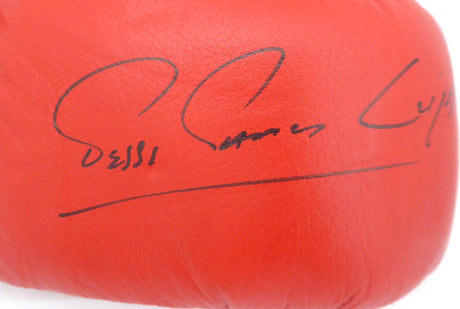 Jesse James Leija Autographed Red Everlast Boxing Glove Beckett BAS #F87964