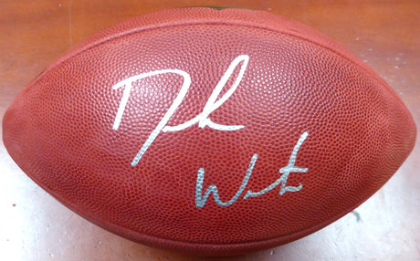Deshaun Watson Autographed Official NFL Leather Football Cleveland Browns Beckett BAS Stock #113700