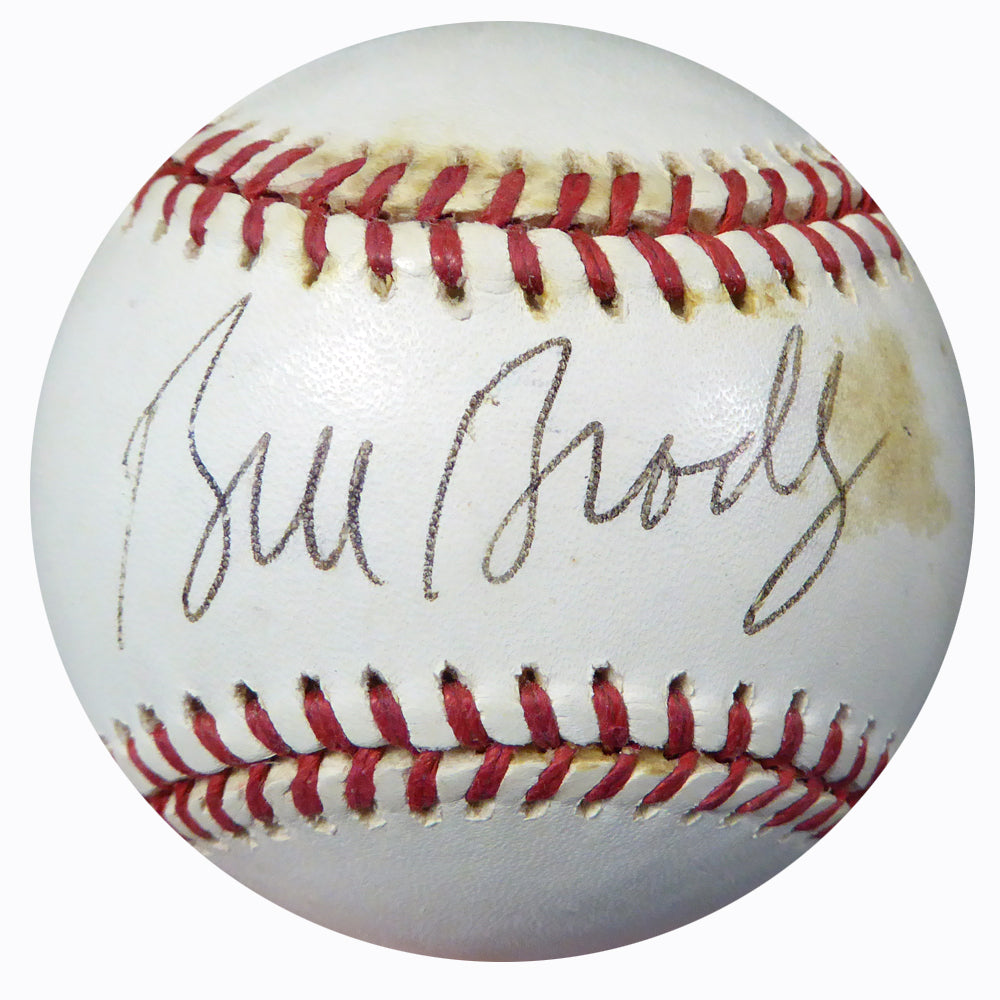 Bill Bradley Autographed Official 1994 World Series Baseball New York Knicks Beckett BAS #B62181