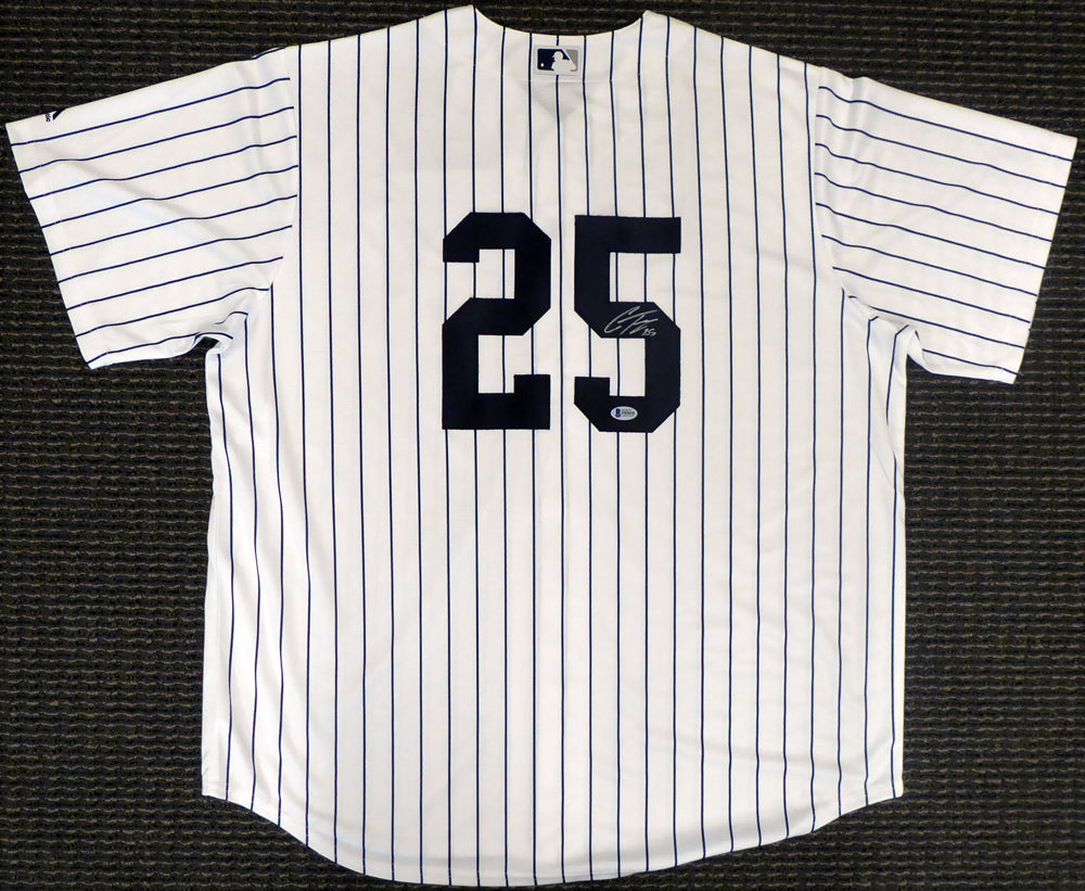 New York Yankees Gleyber Torres Autographed White Majestic Cool Base Jersey Size XL Beckett BAS Stock #147540