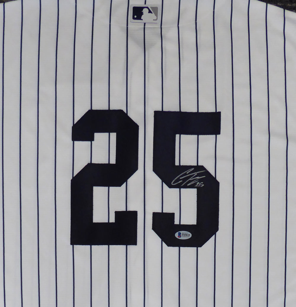 New York Yankees Gleyber Torres Autographed White Majestic Cool Base Jersey Size XL Beckett BAS Stock #147540