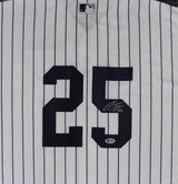 New York Yankees Gleyber Torres Autographed White Majestic Cool Base Jersey Size XL Beckett BAS Stock #147540