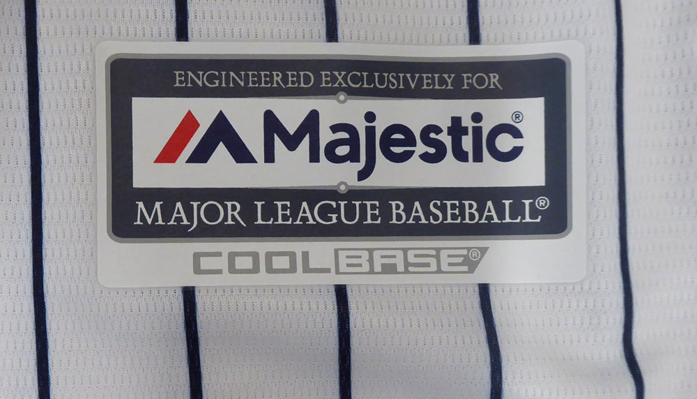 New York Yankees Gleyber Torres Autographed White Majestic Cool Base Jersey Size XL Beckett BAS Stock #147540