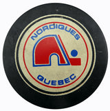 Unsigned Quebec Nordiques Vintage Puck SKU #123622