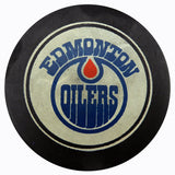 Unsigned Edmonton Oilers Vintage WHA Puck SKU #123623