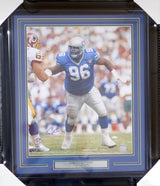 Cortez Kennedy Autographed Framed 16x20 Photo Seattle Seahawks MCS Holo Stock #123741