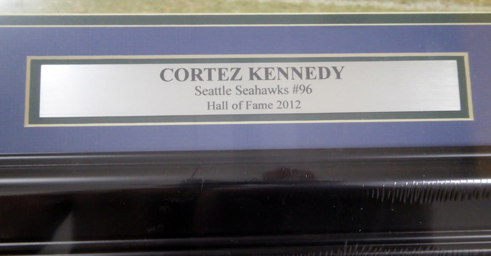 Cortez Kennedy Autographed Framed 16x20 Photo Seattle Seahawks MCS Holo Stock #123741
