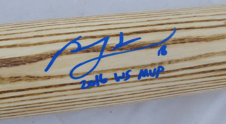 Ben Zobrist Autographed Blonde Trinity Game Model Bat Chicago Cubs "2016 WS MVP" Beckett BAS Stock #148643