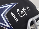 Amari Cooper Autographed Dallas Cowboys Matte Black Full Size Speed Replica Helmet JSA #WPP301497