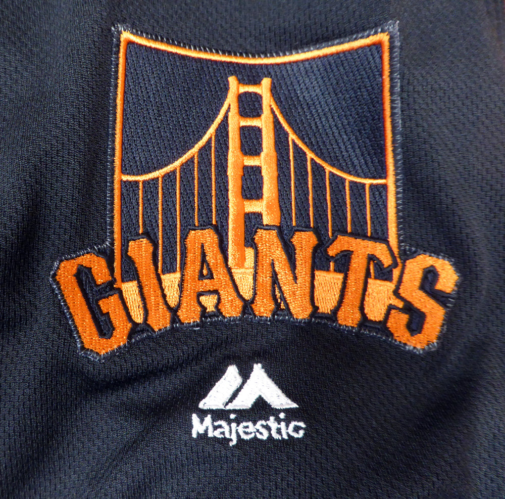 San Francisco Giants Madison Bumgarner Autographed Authentic Black Majestic Flex Base Jersey Size 48 Beckett BAS Stock #125141