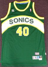 Seattle Sonics Shawn Kemp Autographed Green Adidas Hardwood Classics Jersey "Reign Man" MCS Holo Stock #125205