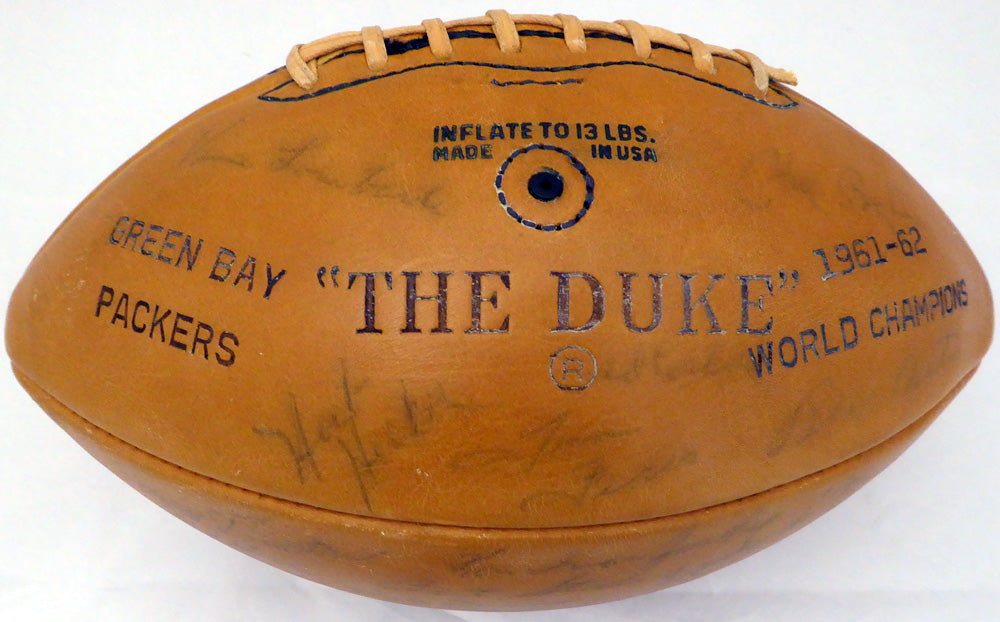 1963 Green Bay Packers Team Autographed Official Wilson Football With 45 Signatures Including Vince Lombardi & Bart Starr PSA/DNA #AB03597
