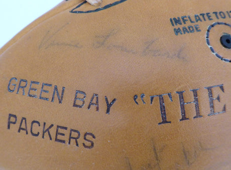 1963 Green Bay Packers Team Autographed Official Wilson Football With 45 Signatures Including Vince Lombardi & Bart Starr PSA/DNA #AB03597