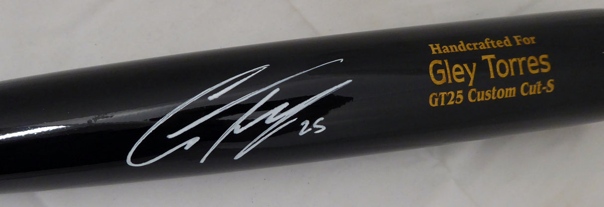 Gleyber Torres Autographed Black Marucci Game Model Baseball Bat New York Yankees Beckett BAS Stock #154967