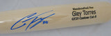 Gleyber Torres Autographed Blonde Marucci Game Model Baseball Bat New York Yankees Beckett BAS Stock #154968