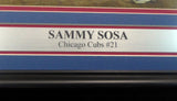 Sammy Sosa Autographed Framed 16x20 Photo Chicago Cubs Beckett BAS Stock #155013