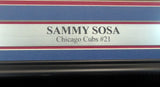 Sammy Sosa Autographed Framed 16x20 Photo Chicago Cubs Beckett BAS Stock #155014