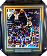Shawn Kemp Autographed Framed 16x20 Photo Seattle Sonics MCS Holo Stock #126667