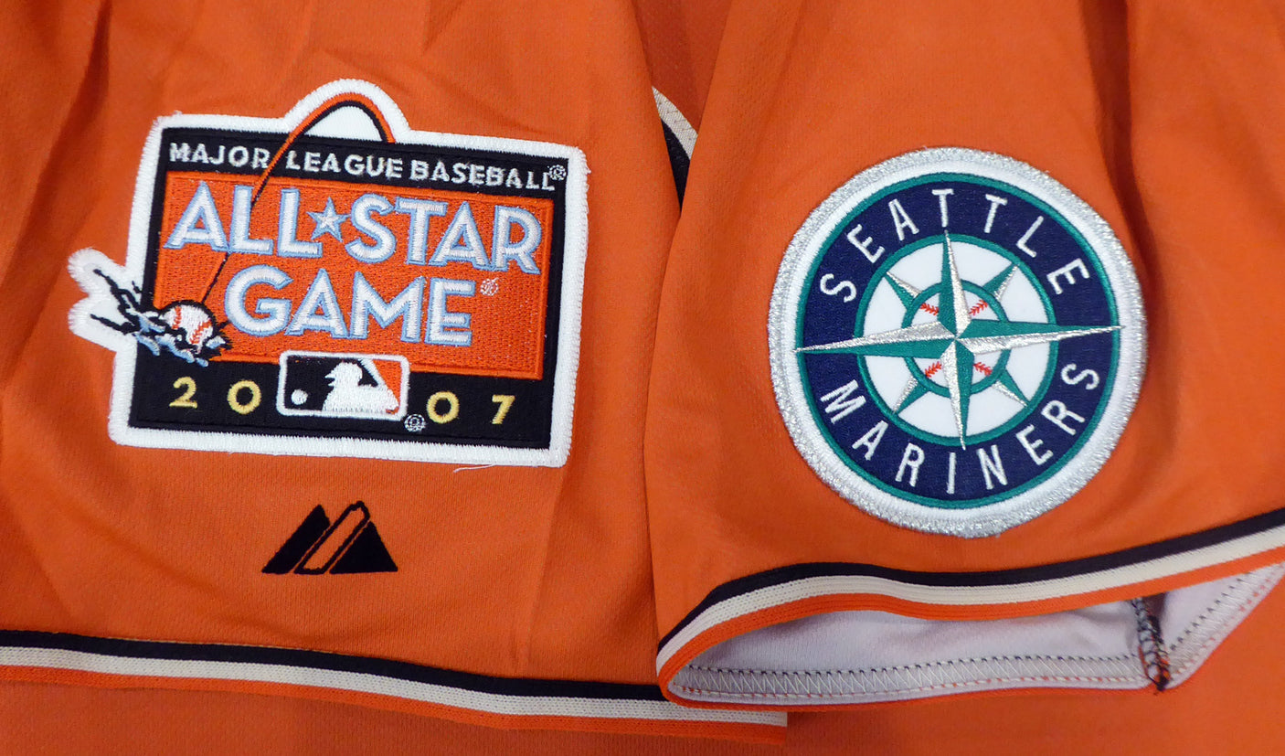 Seattle Mariners Ichiro Suzuki Autographed Orange 2007 All Star Majestic Cool Base Jersey "#51 & MVP" Size XL IS Holo Stock #156465