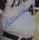 Hank Aaron & Eddie Mathews Autographed Framed 16x20 Photo Atlanta Braves PSA/DNA #X30528