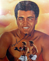 Muhammad Ali Autographed Framed 18x24 Lithograph Photo "1-17-88" PSA/DNA #B92339