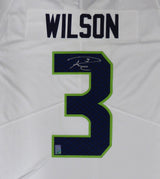 Seattle Seahawks Russell Wilson Autographed White Nike Twill Jersey Size XL RW Holo Stock #159118