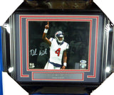 Deshaun Watson Autographed Framed 8x10 Photo Houston Texans Beckett BAS Stock #130230