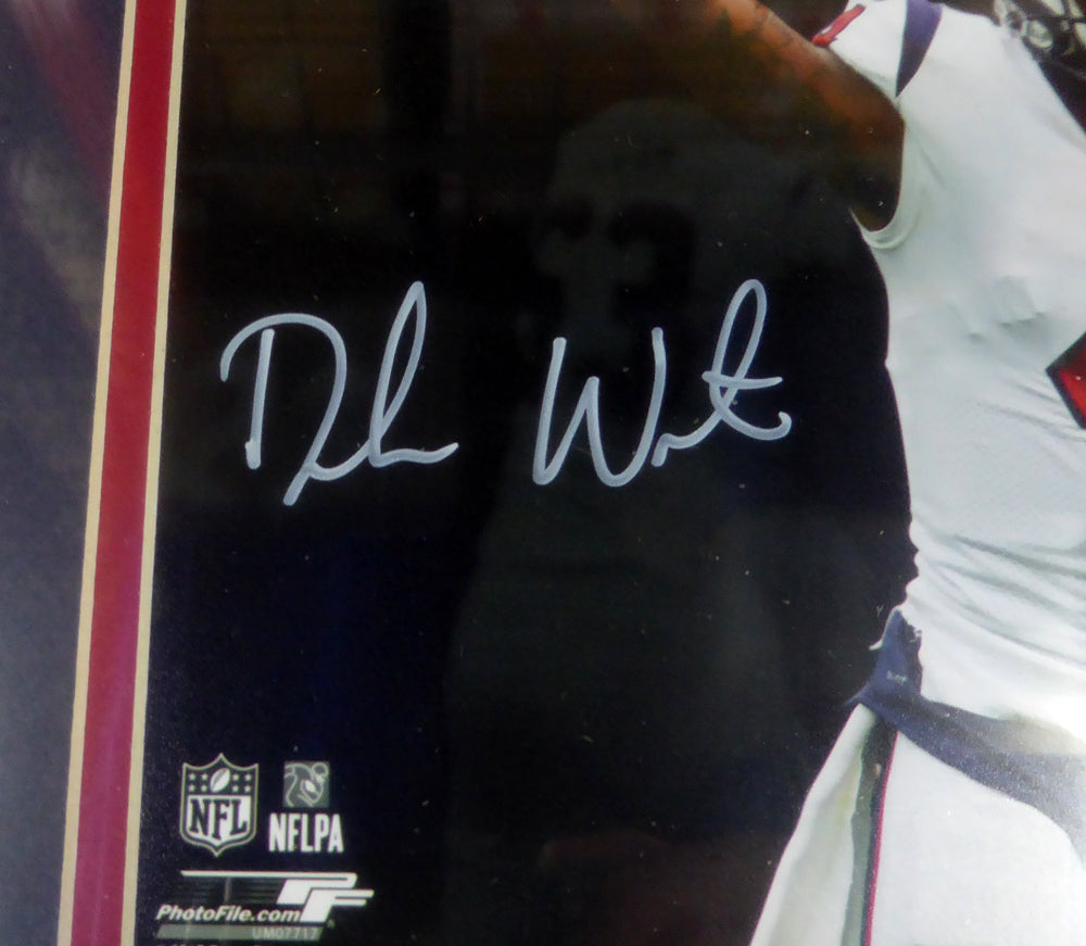 Deshaun Watson Autographed Framed 8x10 Photo Houston Texans Beckett BAS Stock #130230