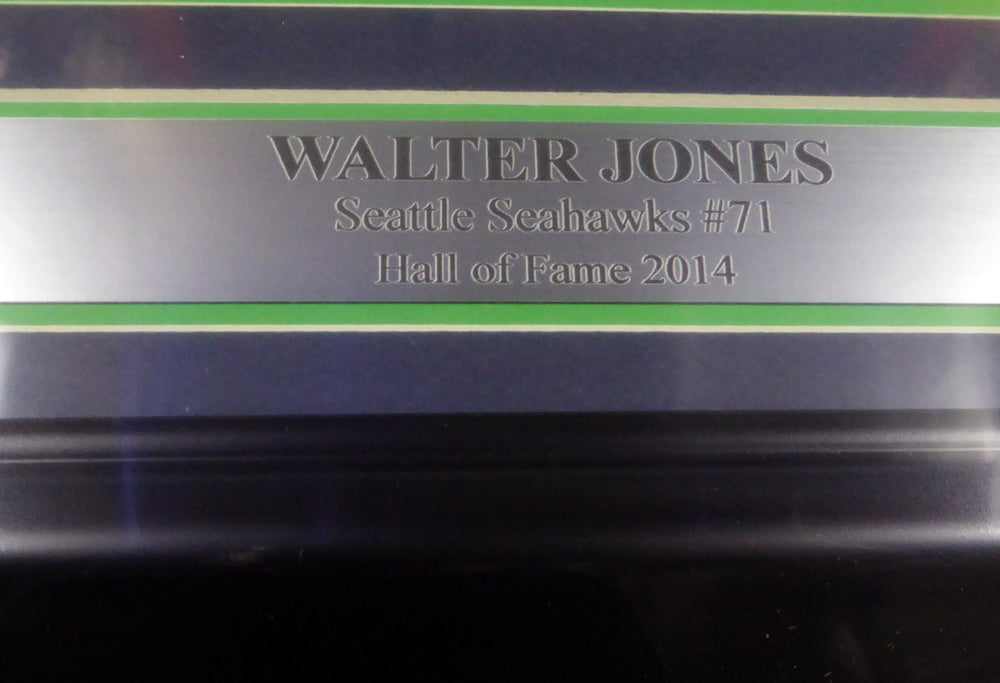 Walter Jones Autographed Framed 8x10 Photo Seattle Seahawks MCS Holo Stock #130249