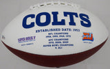 Jacoby Brissett Autographed Indianapolis Colts White Logo Football Beckett BAS Stock #159166